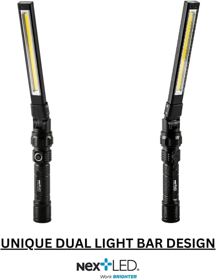 Versatile Heavy Duty LED Work Light - Water Resistant, Rechargeable, 600x2 Lumen - Image 4 of 4