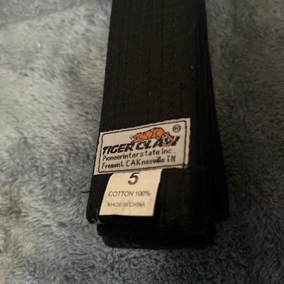 Tiger Claw Cotton Martial Arts Black Belt #5