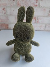 Miffy Bunny Plush Stuffed Animal Black Face Sparkling Gold Bon Ton Toys