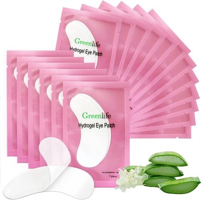 100 Pairs GreenLife Natural Hydrogel Eye Gel Pads - Collagen and Aloe Vera Patch
