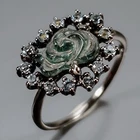 Gemstone Natural Tourmaline Ring 925 Sterling Silver Size 8 /R471722