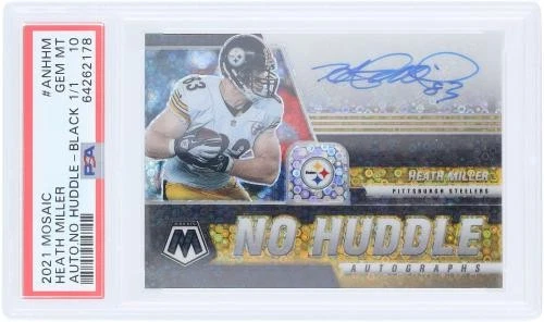 Tarjeta de fútbol americano autografiada de los Heath Miller Steelers artículo #14304295 certificado de autenticidad Foto 3 de 3