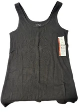 Time and Tru Women’s Ribbed Sleeveless Tank Black NWT