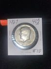 1967 40% Silver Kennedy Half Dollar #10. $10