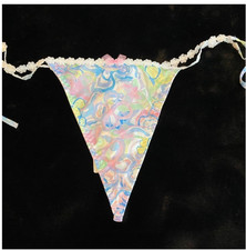 For Love and Lemons Midsummer Floral Thong Panty Medium