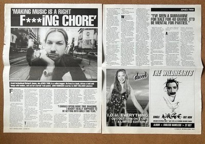 APHEX TWIN - 1997 2-page music press feature