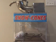 Commercial Snow Cone Machine Electric Ice Crusher Maker  Ice Shaver KC41088 200W