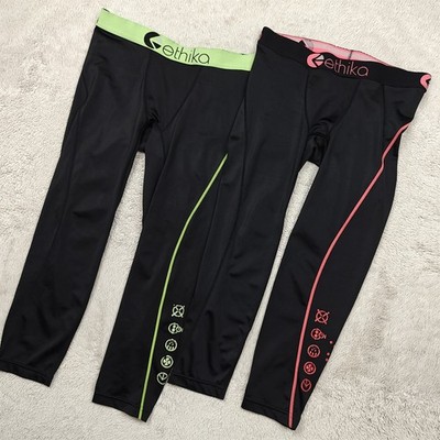 Ethika 3/4 Tights Bundle 2pc Men's S Subzero Performance Athletic Running 