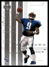 Steve McNair 2000 UD Upper Deck Graded #87 Base Card /1500 SP Tennessee Titans