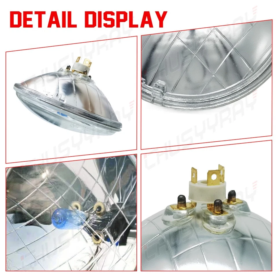 5 3/4" HI-Lo 5.75 Round LED Headlights 4PCS For 1969 ford Ranchero — 第 4/4 张图片