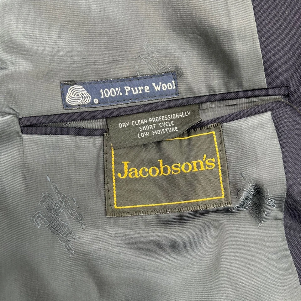 Blazer Burberrys Para Hombre Lana Pura 42L Doble Pecho Botones Dorados De Colección EE. UU. Foto 2 de 4