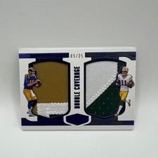 2016 Panini Plates & Patches Double Coverage Blue Jared Goff/Niles Davis /25