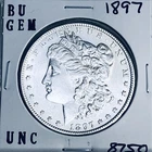 1897 BU GEM MORGAN SILVER DOLLAR UNC MS+++ U.S. MINT RARE COIN 8750