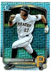 2025 KONNOR GRIFFIN BOWMAN CHROME MOJO REFRACTOR ROOKIE BASEBALL CARD PIRATES