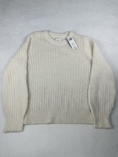 Abercrombie Kids Girls Soft Cream Cable Knit Sweater Size 15/16 NWT