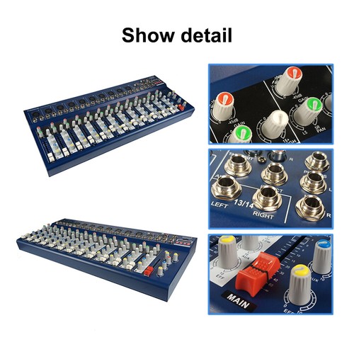 14-Channel Audio Mixer Console Stage Mixing Dynamic Wire Karaoke DJ Microphone - Picture 6 of 12