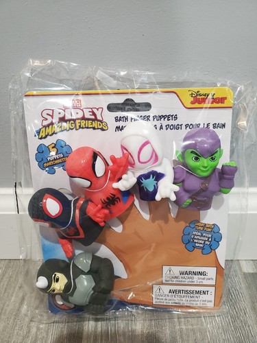 Spidey and His Amazing Friends Set di pupazzi da dito 5 pezzi - bomboniere - Foto 1 di 8