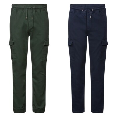 LIVERGY Herren Sweat Cargohose Freizeit Hose