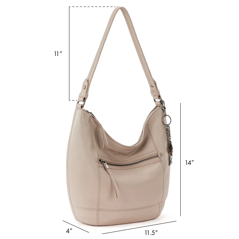 Bolso de Hombro Hobo The Sak Sequoia Cuero - Beige Arena Foto 4 de 4