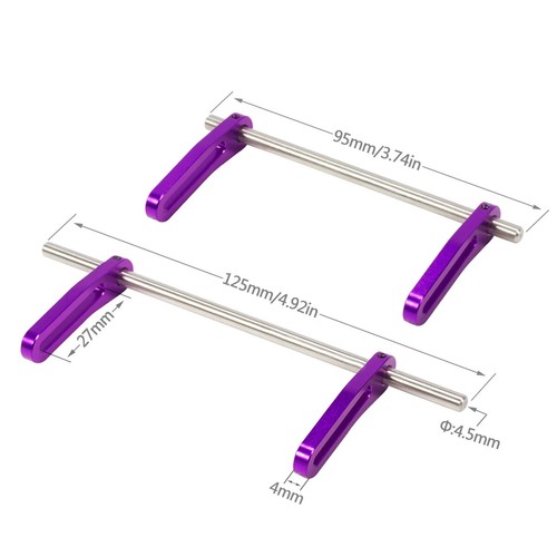 Modular Bumper Set for 1/10 RC Crawler Chassis LCG Rigs Comp Builds TRX4 SCX10 - Picture 2 of 9