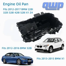 11137618512 Engine Oil Pan Fits 12 13 14 15 16 17 BMW 320i 328i 528i Z4 2.0L Gas