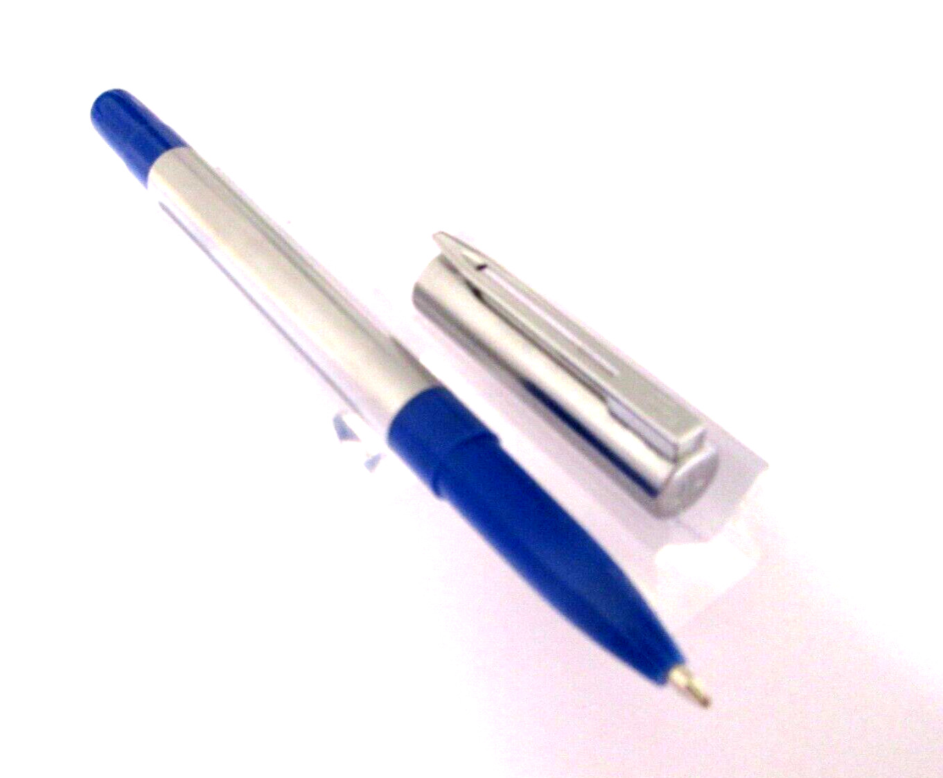 Stylo bille roller Waterman Z52 en acier bleu, écriture fluide sans bavure style vintage neuf