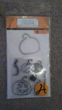 Hampton Art Halloween Clear Stamps - Pumpkin SC0727 -#593 -NEW!!