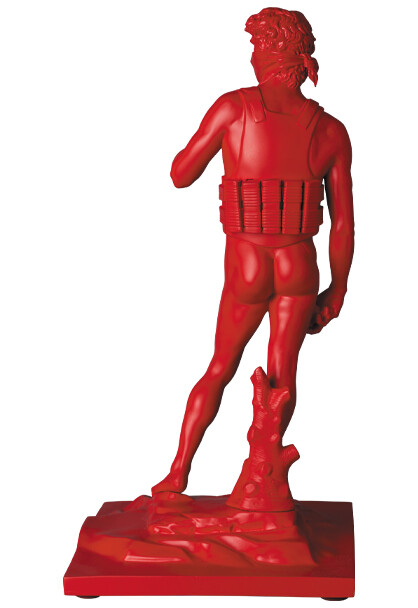 MEDICOM TOY SUICIDE MAN Red ver. banksy sync. statue