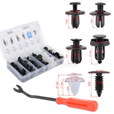 100x Front Bumper Fender Moulding Grille Clips Fastener 6 Size + Tool for Subaru