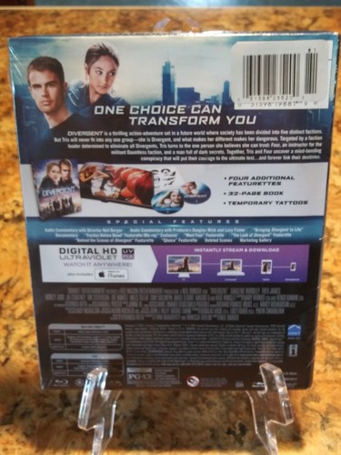 DIVERGENT (BLU-RAY/DVD Digital HD) walmart Exclusive NEW SEALED - Picture 3 of 4