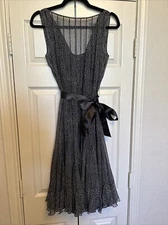 PRISTINE - Teri John By Rickie Freeman A-Line Dress - Black And White - Size 2