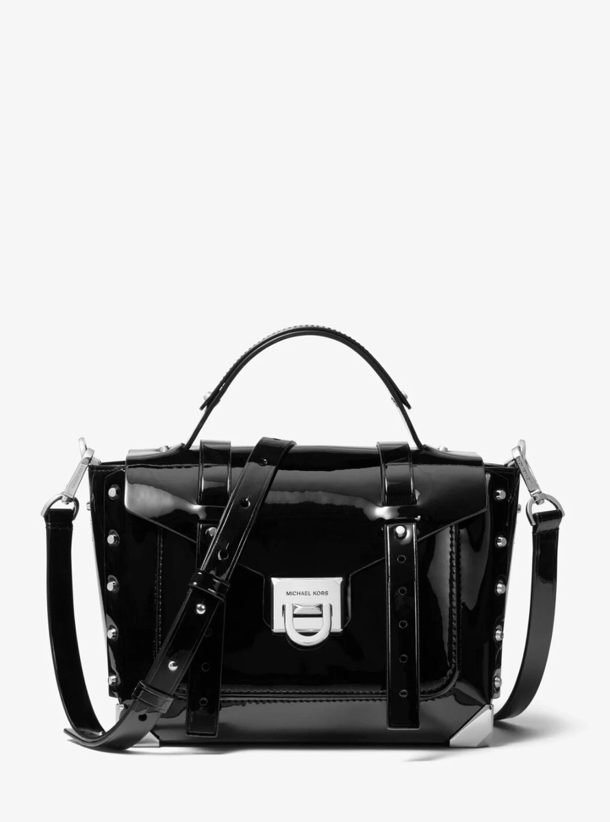 Michael Kors Black Manhattan Small Messenger Bag UK