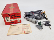 Vintage Turner 220A Dynamic Lavalier Microphone Tested Working Box AS IS