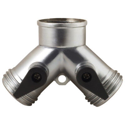 2 PACK Melnor Metal 2-Way Hose Valve 312S