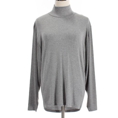 IRO NWT Palo Mock Neck Long Sleeve Top w/ Open Back Size Medium in Gray