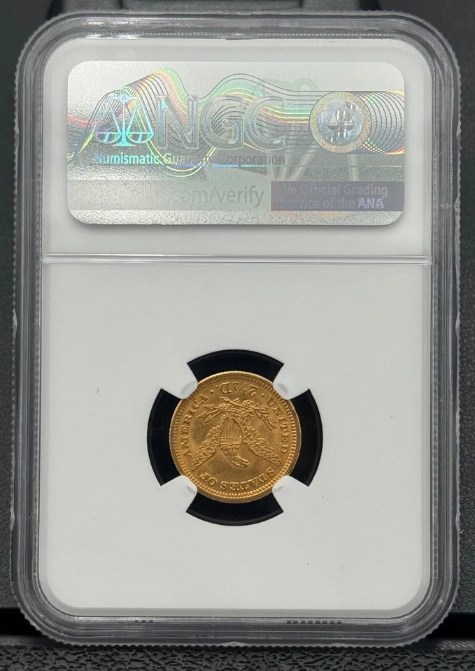 1904 $2.5 Gold Liberty Head Uncirculated NGC MS 64, High Grade Investment Coin - Image 2 of 4