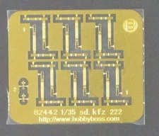 Hobby Boss 1/35th Scale German Sd Kfz 221 Early - PE Parts B from Kit No. 83813