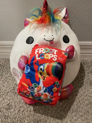 Snackles Richerd Snackles (Froot Loops) Unicorn by ZURU, 14 inches Ultra Soft Plush ...