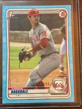 2020 Bowman Draft Paper Sky Blue 362/499 Carson Ragsdale BD-145 Phillies
