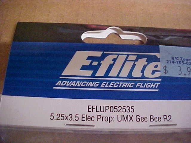 E-FLITE AIRPLANE PART - EFLUP052535 = 5.25X3.5 ELECTRIC PROP: UMX GEE BEE R2 - Image 2 of 2