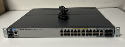 HP HPE J9727A 2920-24G PoE+ 24-Port 1GE NW Switch Rack W Ears J9738A PSU 575Watt