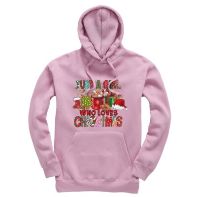 Just a Girl Who Loves Christmas Hoodie Kapuzenpullover Xmas girly festliches Geschenk