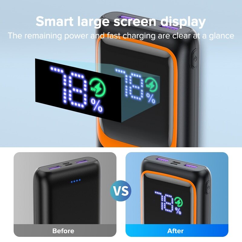 20,000mAh PD 22.5W Fast Charge Power Bank High Capacity External Battery 20,000mAh PD 22.5W Fast Charge Power Bank High Capacity External Battery