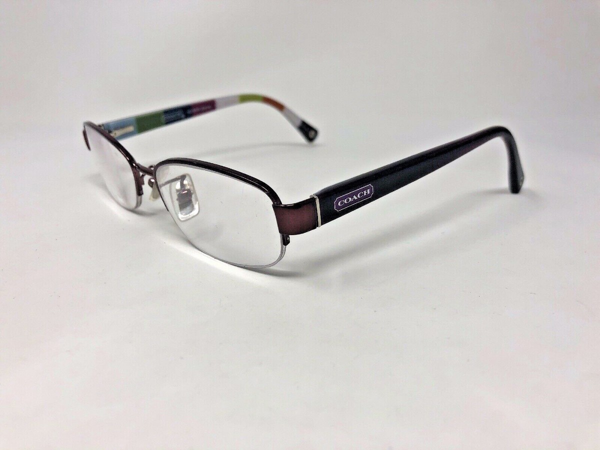 COACH “BETTIE” Eyeglasses Frame HC5004 9032 Half Rimless 51-16-135 Purple  GZ39