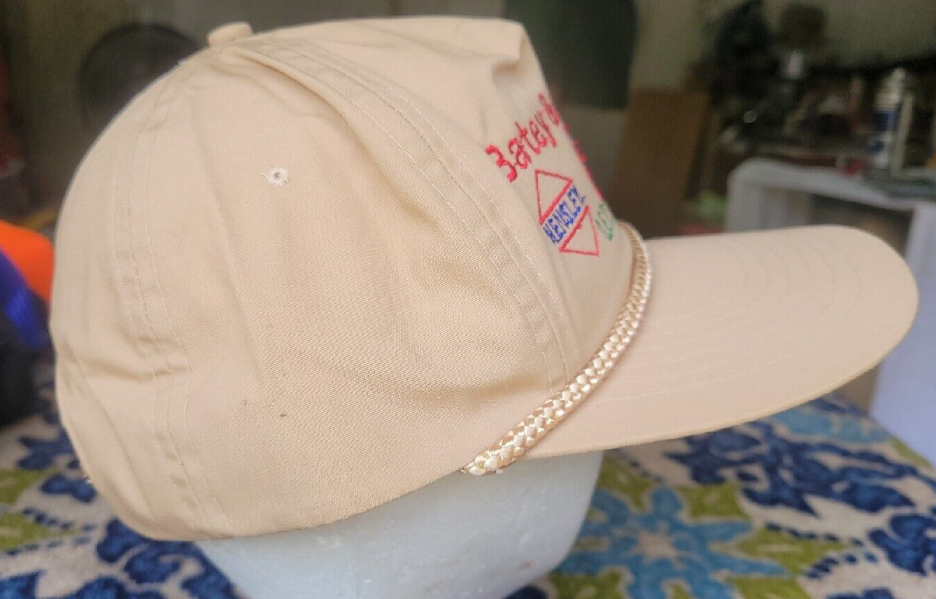 VINTAGE BATEY & SANDERS HENSLEY PACAL BLADES TAN SNAPBACK HAT CAP