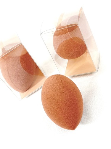 Super Soft Latex Free Brown Makeup Blender Sponge In Teardrop Shape New In box - Picture 7 of 12