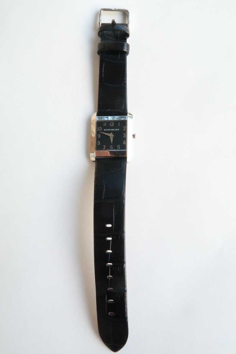 455 GIVENCHY ジバンシー　GV.5200S スクエア　腕時計　美品 Givenchy Watch GV 5200L Black Stainless Swiss | eBay