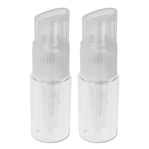 2 Pcs Travel Empty Powder Puff Case Spray Bottle Refillable Container