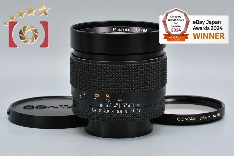 棚卸SALE！CONTAX Planar 85mm F1.4 AEG CONTAX Carl Zeiss Planar T* 85mm F1.4 MMJ Manual Lens Black