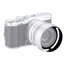 Silver Metal Hood for FUJINON LENS XF 23mm F2 R WR replaces Fujifilm LH XF35 2
